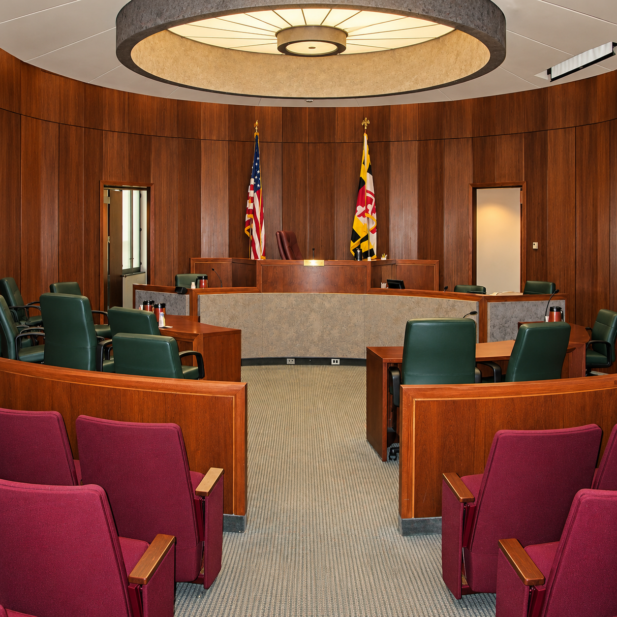 Montgomery County MD Circular Courtroom Interior