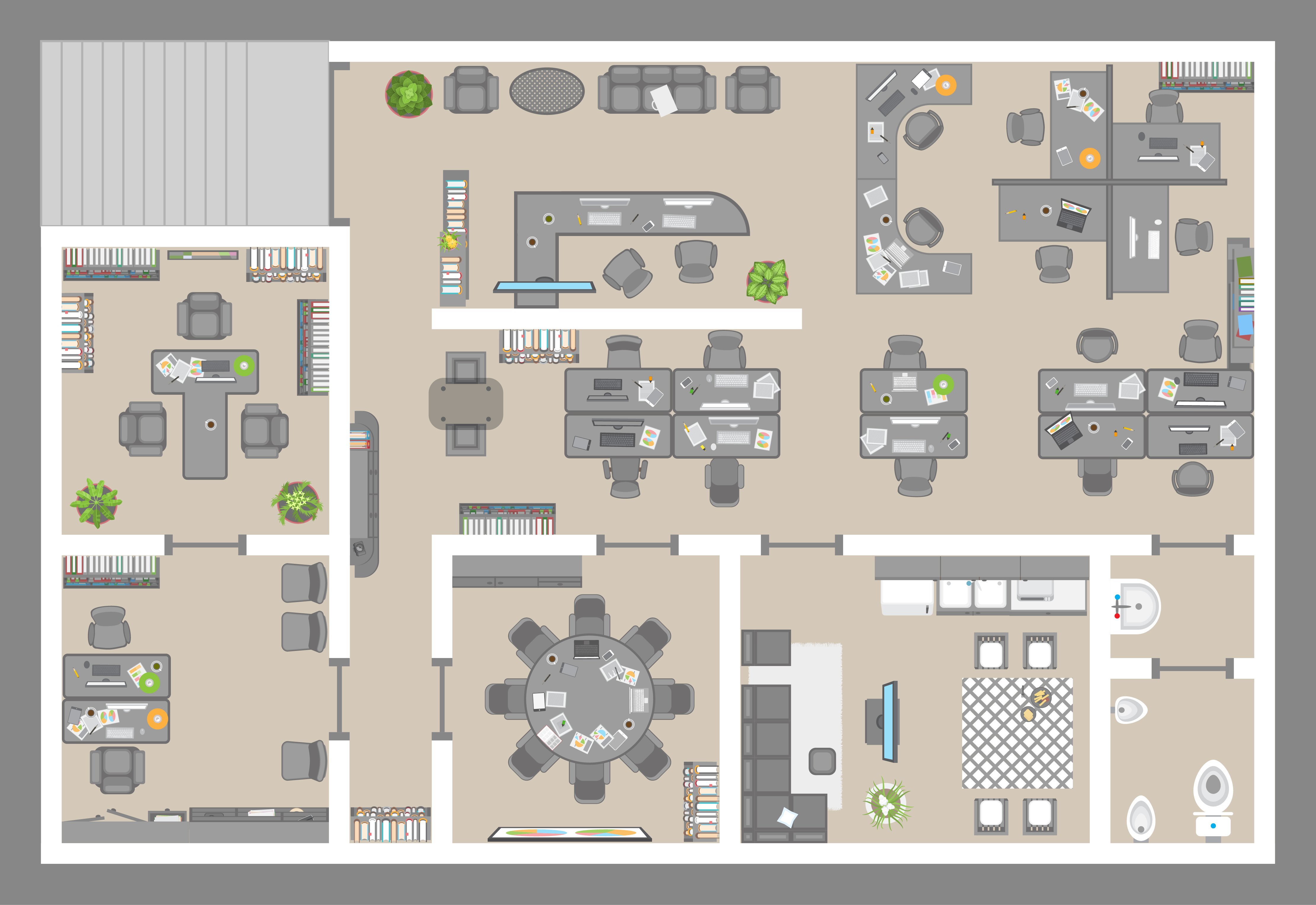 Office floor plan